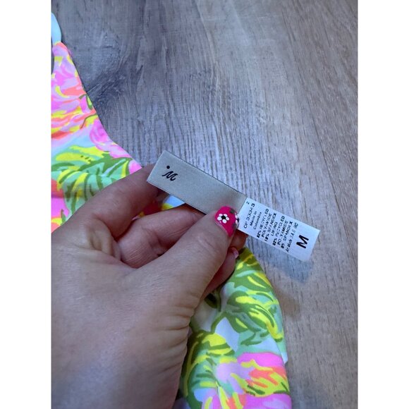 Maaji Reversible Floral Print High-Neck Bikini Top With Strappy Back For Women M - Picture 7 of 7